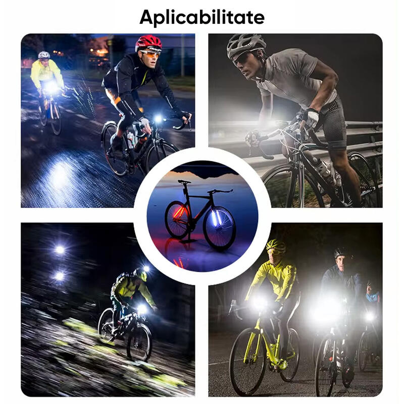 Far bicicleta fata LED, 300 lumeni, baterie 800mAh, reincarcabil prin USB