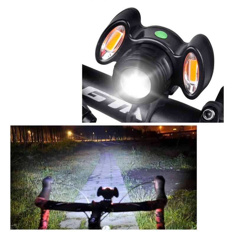 Far bicicleta fata LED, 300 lumeni, baterie 800mAh, reincarcabil prin USB