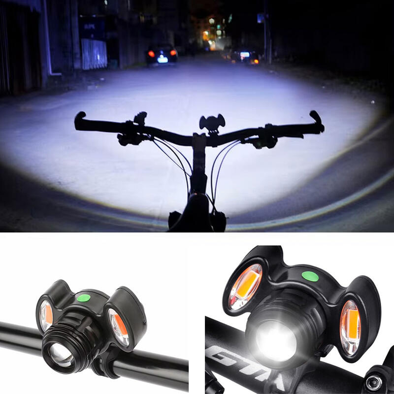 Far bicicleta fata LED, 300 lumeni, baterie 800mAh, reincarcabil prin USB
