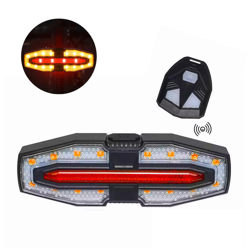 Stop spate bicicleta LED,telecomanda wireless,potrivire universala,incarcare USB