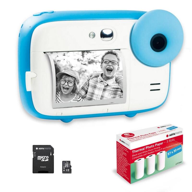 AGFA PHOTO Pack Realikids Instant Cam + Carte Micro SD 32GB + 3 Rouleaux