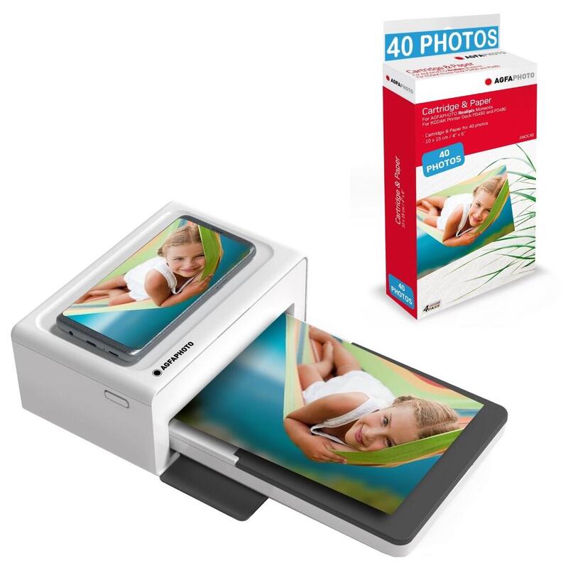 AGFA PHOTO Realipix Moments Printer Pack - 40 Extra Afdrukken, Wit