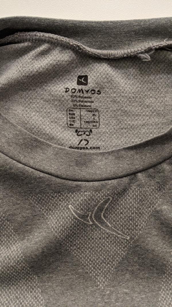 Tussen Particulieren - Domyos Ademend compressie-T-shirt voor krachttrain 2/3