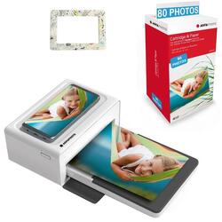 AGFA PHOTO Pack Imprimante Realipix Moments - 80 Photos, Blanc