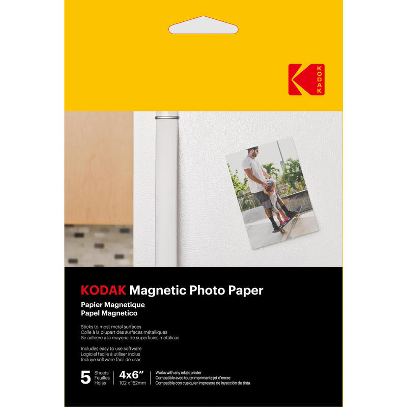 KODAK Magnetisch Fotopapier - Verpakking van 5 Vellen 10 x 15 cm