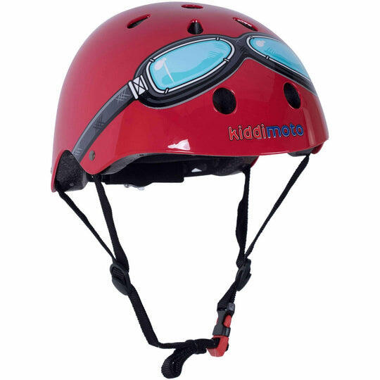 Casque KIDDIMOTO lunettes rouges Enfants