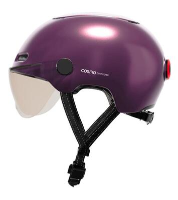 Casco connesso Cosmo Connected Fusion+ Azzurro (55–60 cm)