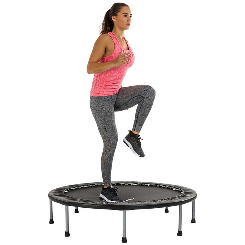 Trampoline de fitness - Pour l'intérieur - Bord de protection inclus - Ø125 cm