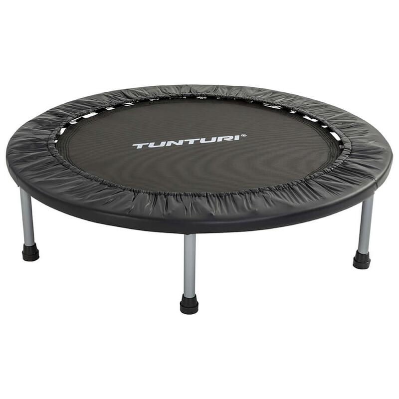 Trampoline de fitness - Pour l'intérieur - Bord de sécurité inclus - Ø95 cm