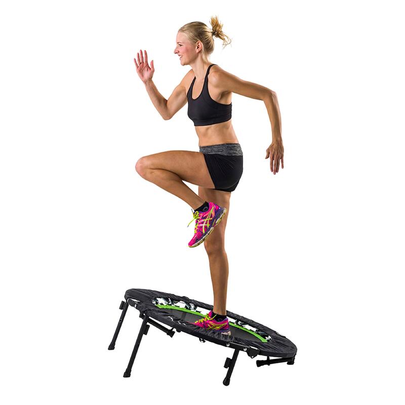 Trampoline de fitness - Pliable - Tapis de sécurité inclus - Ø104 cm
