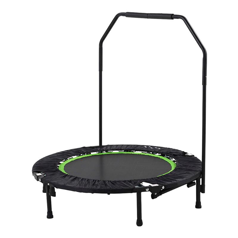 Trampoline de fitness - Pliable - Tapis de sécurité inclus - Ø104 cm