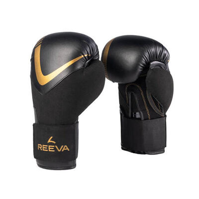 Boxhandschuhe - Leder - Gold