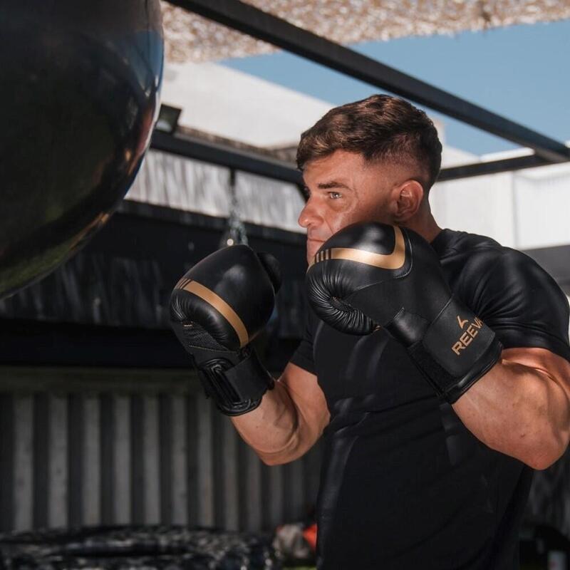 Gants de boxe - Cuir - Or