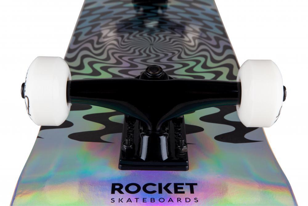 Rocket Warp Foil Silver 8" Skateboard 2/4