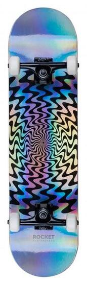 Rocket Twisted Foil Gold 7.5" Skateboard