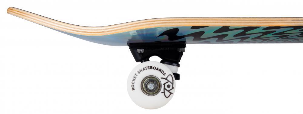 Rocket Warp Foil Silver 8" Skateboard 4/4