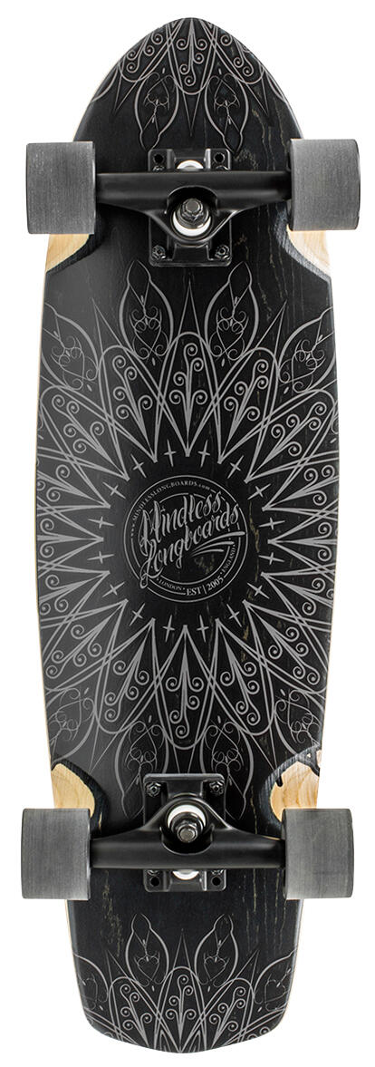 MINDLESS LONGBOARD Mindless Mandala Zwart Cruiser