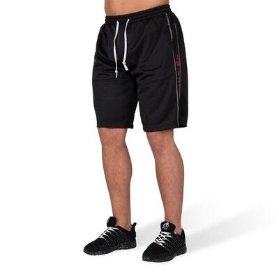 Functional mesh shorts - zwart/rood