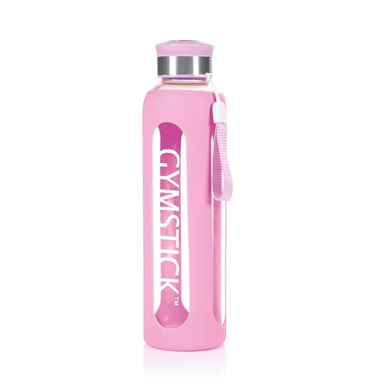 Szklana butelka na wodę Butelka do picia Różowa 600 ml