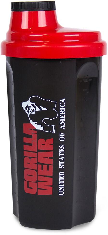 GORILLA WEAR Shaker 700ML - Zwart/Rood