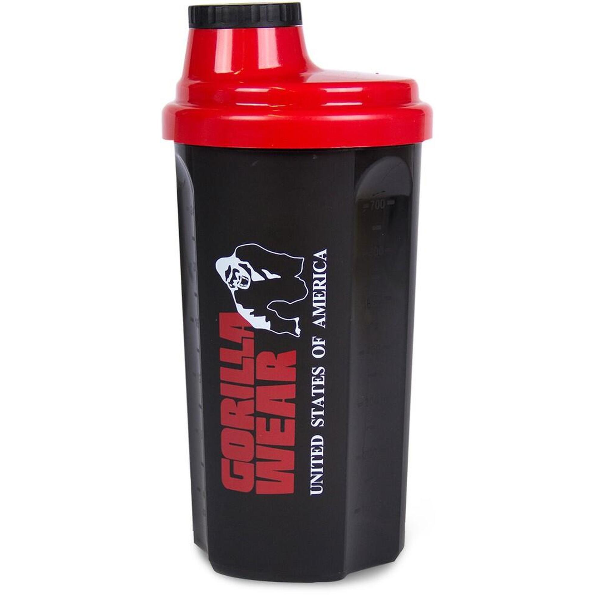 Gorilla Wear - Shaker 700ml - Noir/rouge - Shaker - Noir|rouge - 700 - Decathlon