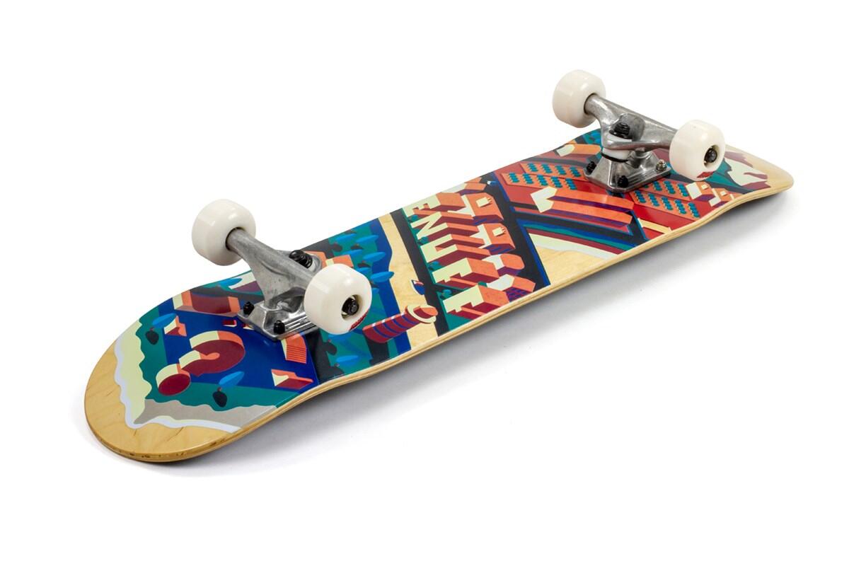 Enuff Isotown 7.75"x31.5" Natural Skateboard 2/4