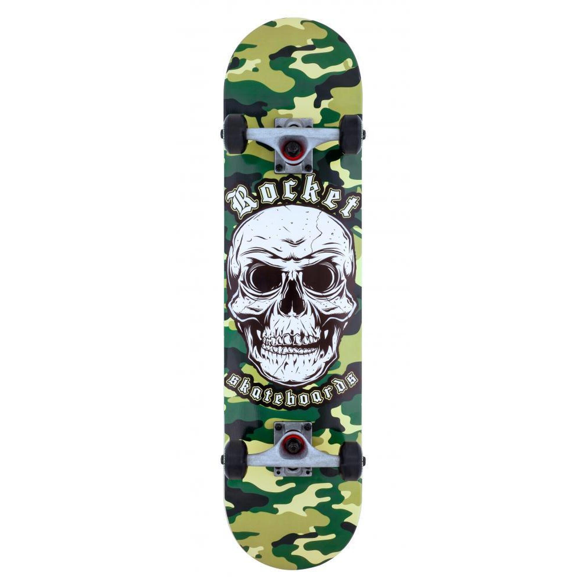 Rocket Combat Skull Skateboard