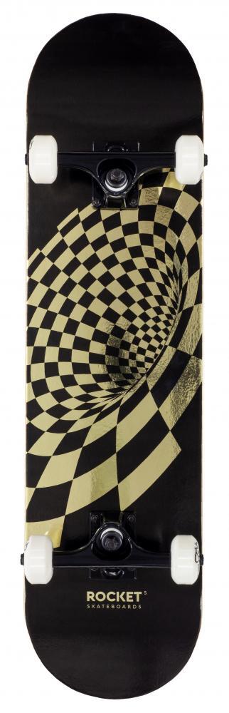 ROCKET Rocket Vortex Foil Gold 8" Skateboard