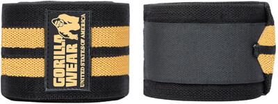 Knee wraps - zwart/goud - 200cm