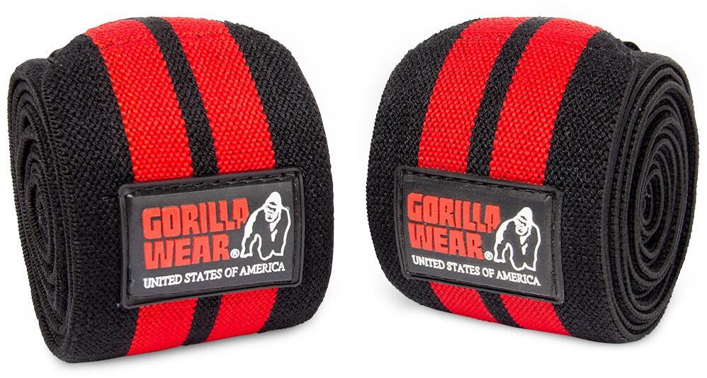 GORILLA WEAR Knee Bendaggi - Nero/Rosso - 250CM