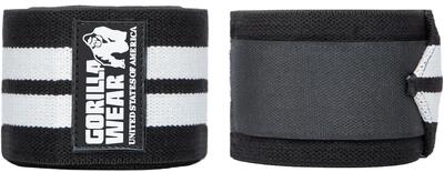 Knee wraps - zwart/wit - 200cm
