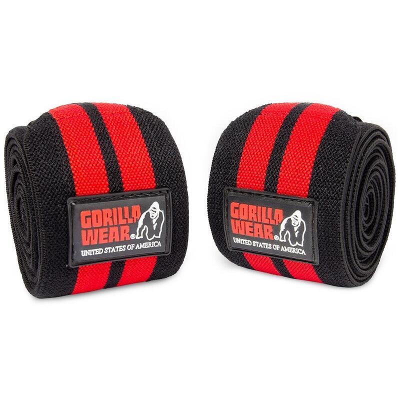 Knee Wraps - Black/Red - 200CM