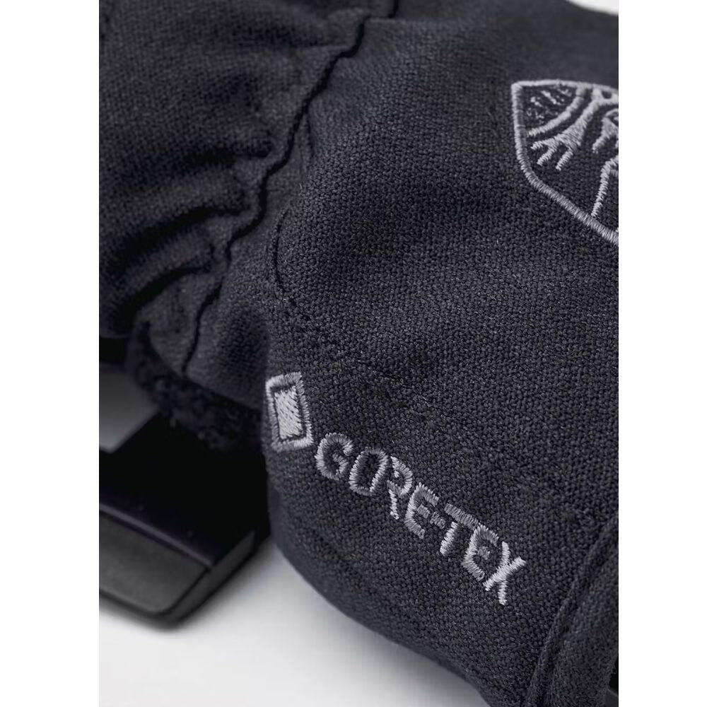 Hestra Atlas Gore-Tex Kids Ski Gloves - Black 3/4