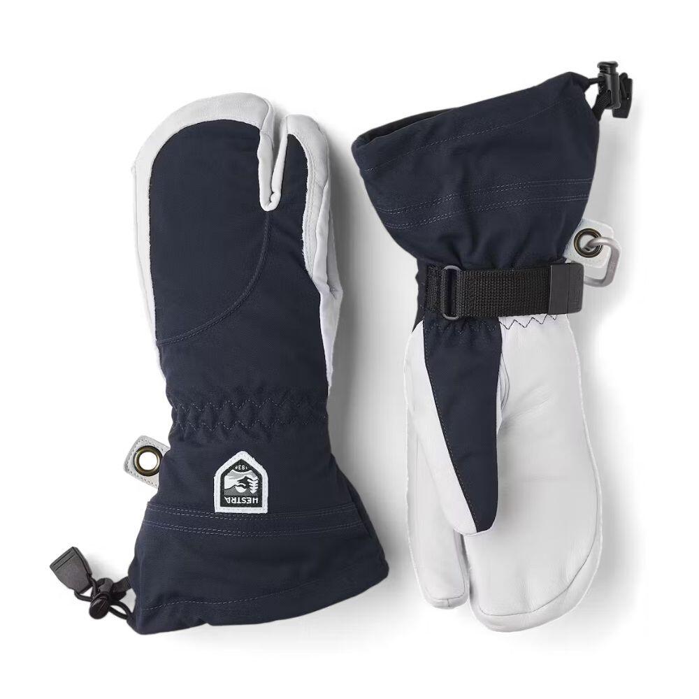 Hestra Heli Female 3-Finger Navy/Offwhite 1/4