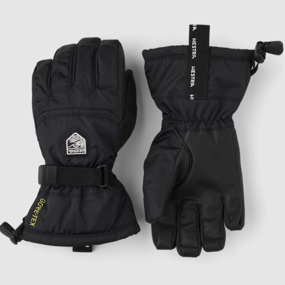 HESTRA Hestra Gore-Tex Gauntlet Kids Ski Gloves, Black