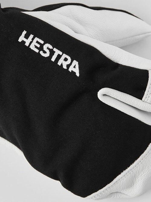 Hestra Army Leather Heli Junior 3-Finger Gloves (30562) Black 3/5
