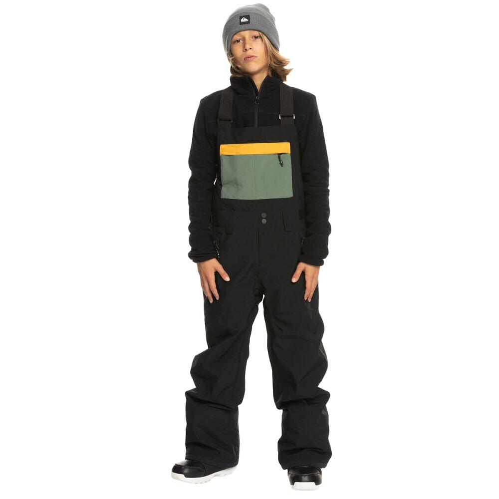 QUIKSILVER Quiksilver Mash Up Youth Boys Bib Pants - Black