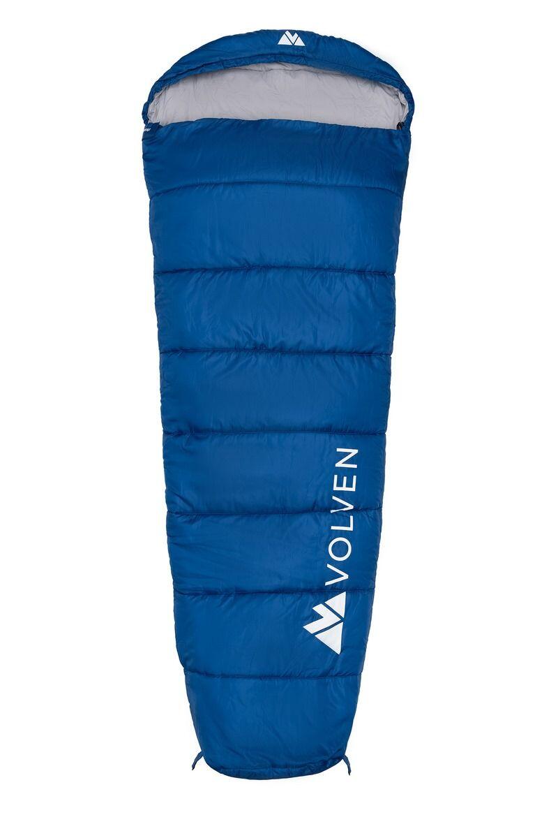 VOLVEN Sacco a pelo campeggio Volven Tourist 220x80 cm blu sinistro