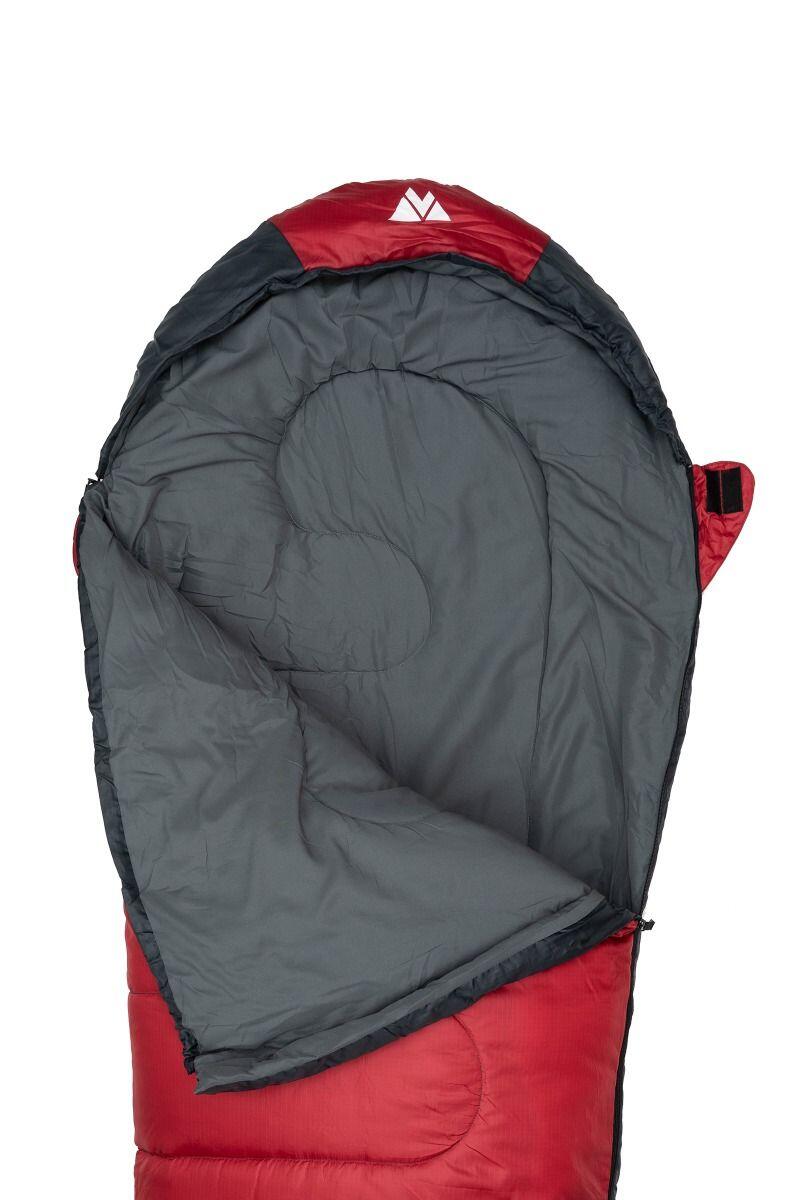 Sacco a pelo campeggio Volven Traveller 220x80 cm rosso sinistro 2/5