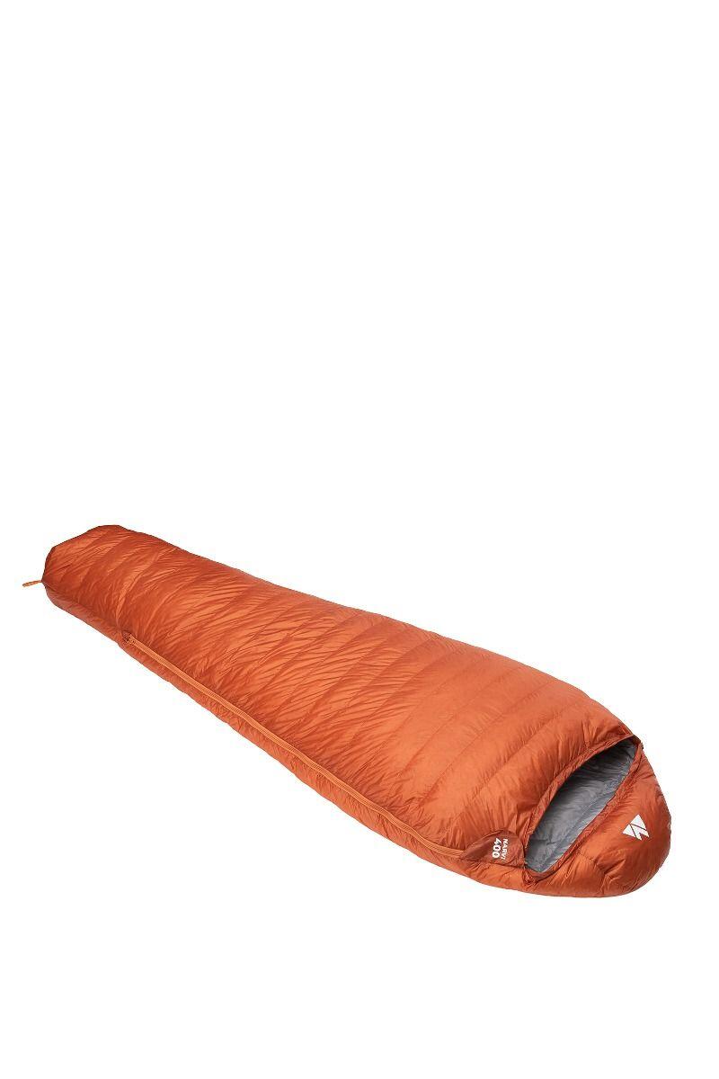 Turistický spací pytel Narvi 400 215x80cm oranžový levý 3/7