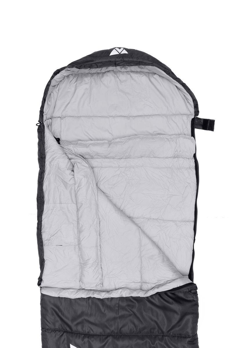 Sacco a pelo campeggio Volven Camper 220x75cm grigio sinistro 2/5