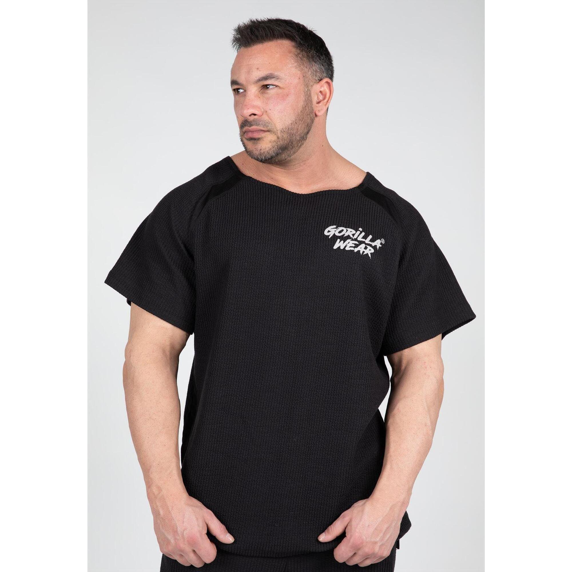Gorilla Wear - Augustine Entraînement À L'Ancienne Top - Noir - T-shirt Manches Courtes - Noir - 38 S - Decathlon