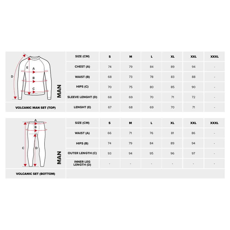 Set de lenjerie de corp termică de schi pentru bărbați Viking Volcanic