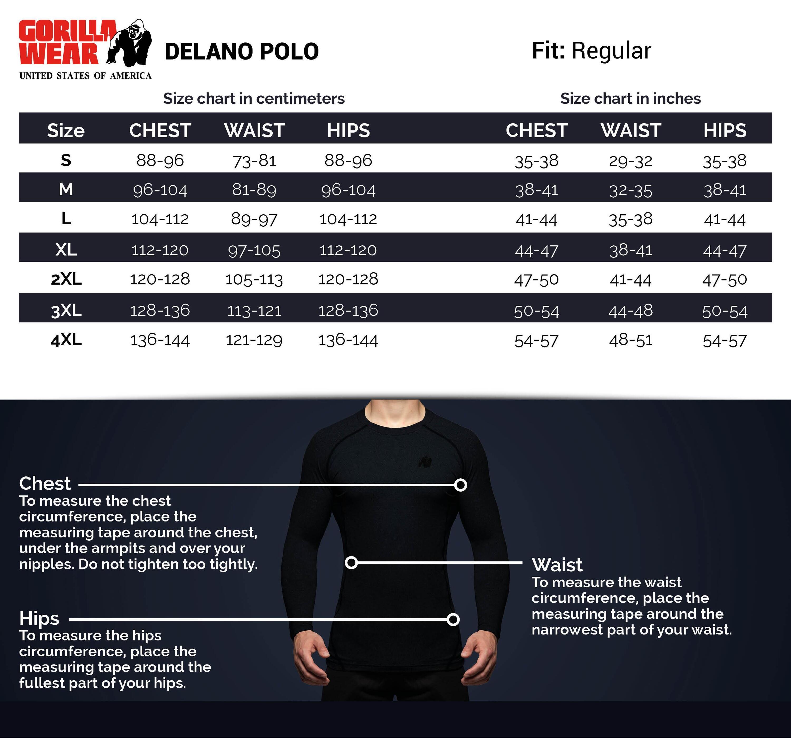 Delano Polo- Schwarz/Weiß 5/6