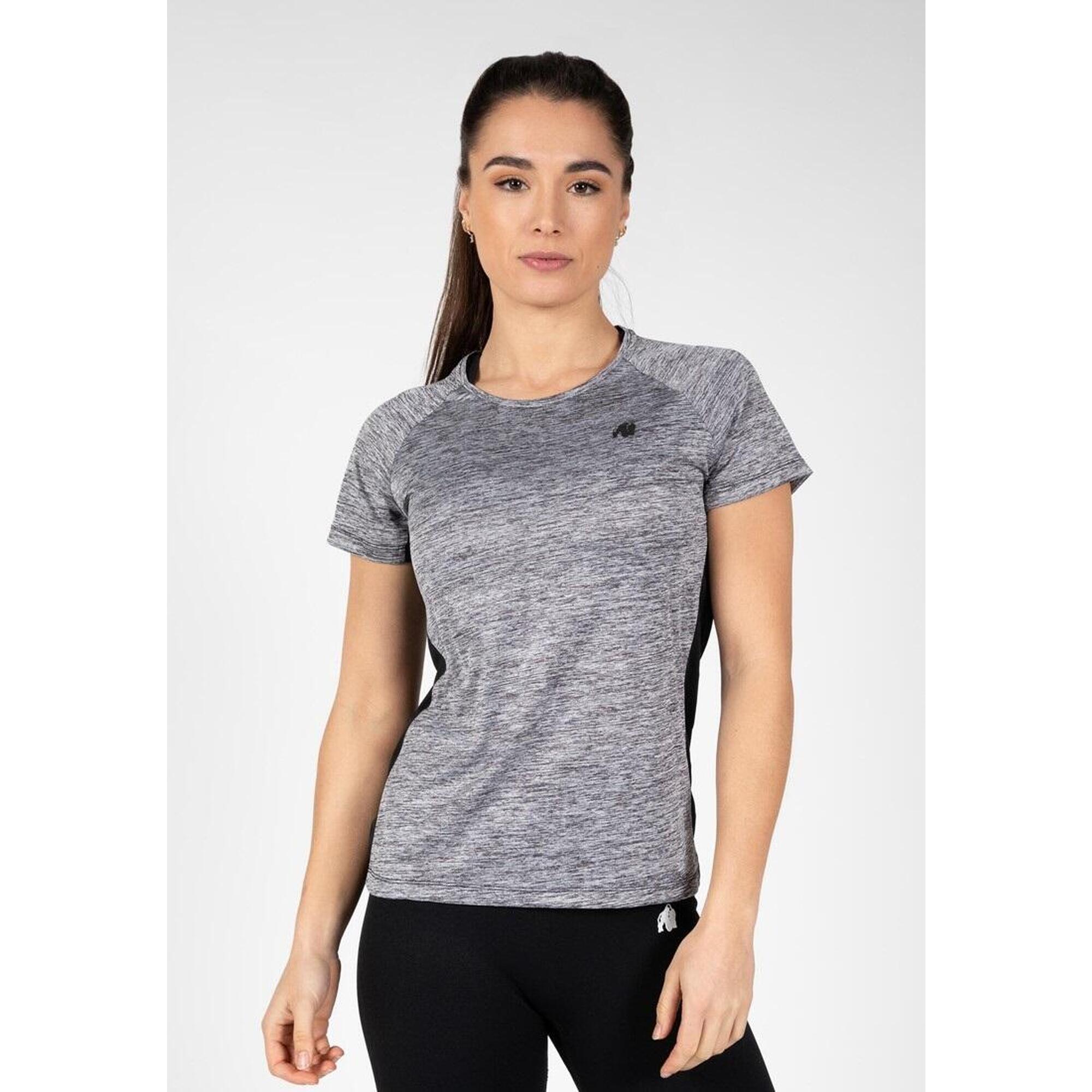 Monetta Performance T-shirt - Grau Melange/Noir - L