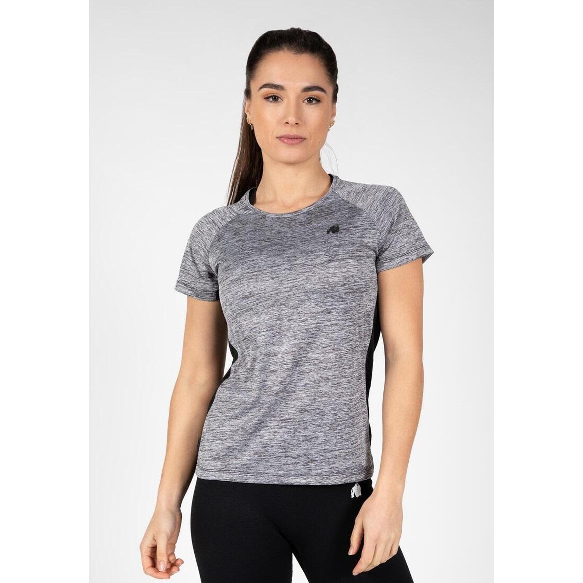 Monetta Performance T-shirt - Grau Melange/Noir