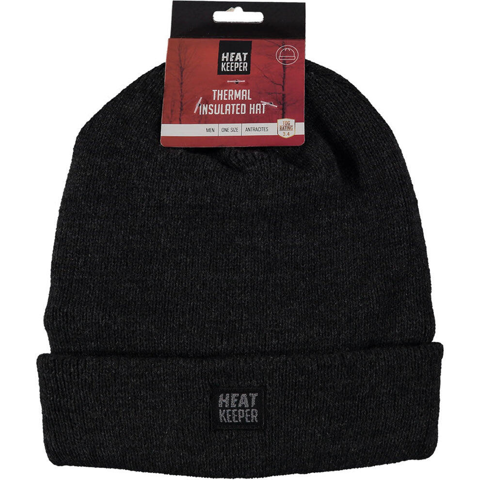 Heatkeeper - Cappello termico da uomo - Antracite - 1 pezzo - 7/7