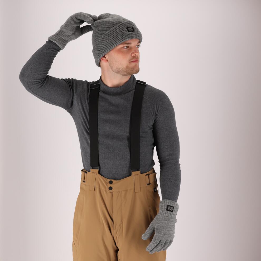 Heatkeeper - Cappello termico da uomo - Grigio - 1 pezzo - 3/7