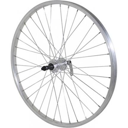 Roue de vélo VTT arrière aluminium moyeu aluminium blocage Velox 7-6V.