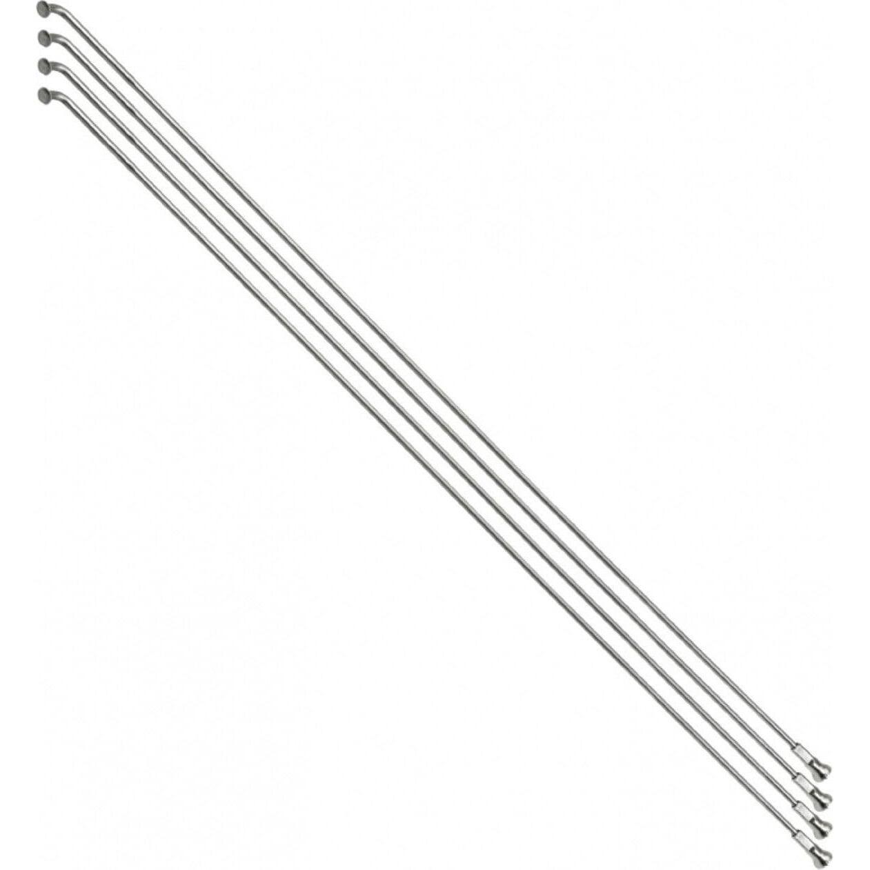 SELECTION P2R Set di 4 raggi rinforzati in acciaio inox con testa angolata e nippli P2R 275 mm